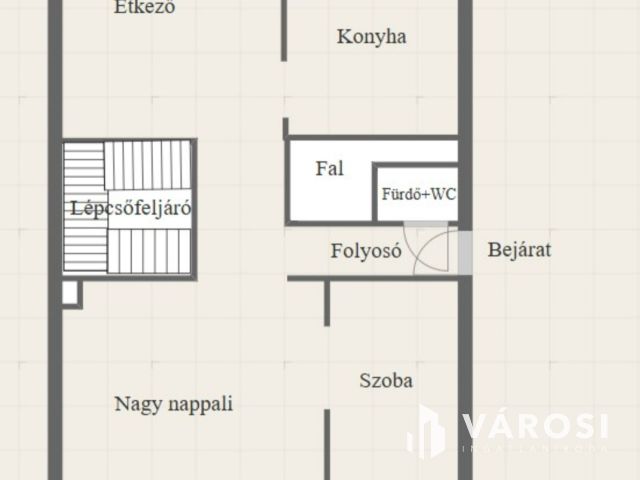 Nagyerdő egyik legjobb utcájában belső kétszintes lakás