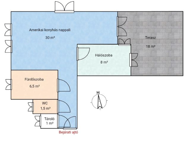 Eladó lakás a Római-part közelében