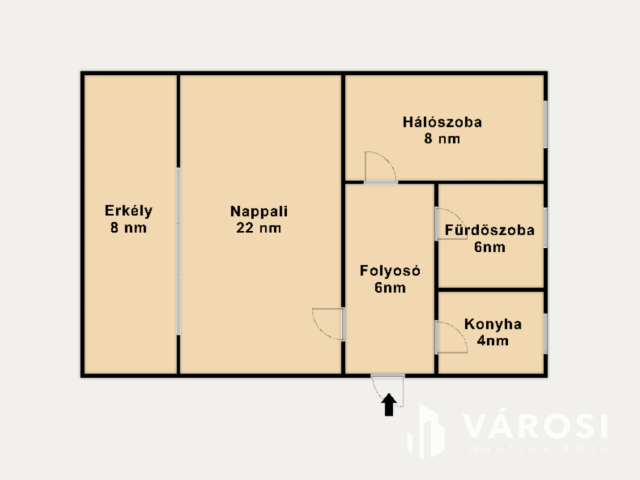 Első emeleti tégla lakás 3 percre a víztől az Aranyparton