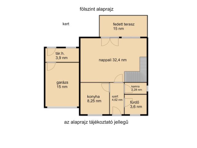 Teljesen felújított ikerház saját kerttel, alacsony rezsivel