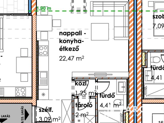 Második emeleti lakás a Hagymatikumtól 30 méterre 2